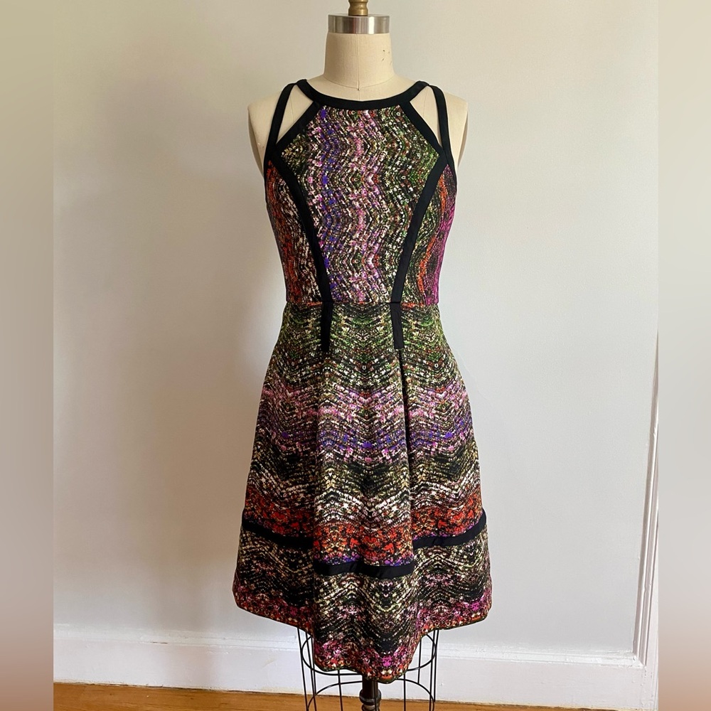 Ivy + Blu | Multicolor Knee-Length Dress | Sz 4